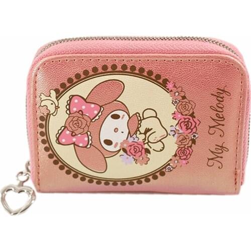 New Cut Anime Rabbit Girls Kids PU Coin Purse Card Pack For Children