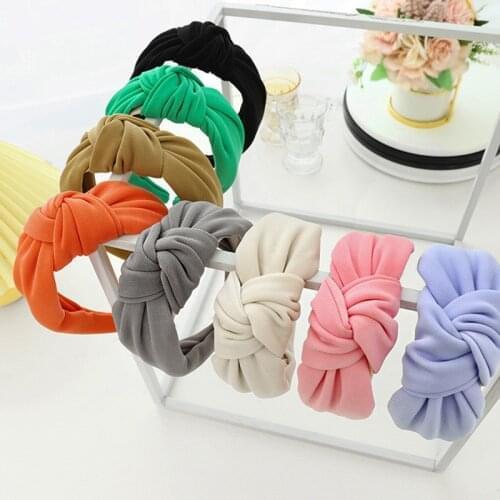 Women Girls Soft Fabric Big Knot Hairband Headband for Women Girls Hair Accessories