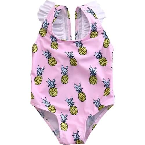 Baby clothing Pineapple Toddler Baby Girl Kids Swimsuit Bathing Tankini Bikini Set Swimwear Beachwear swimming bathing suit