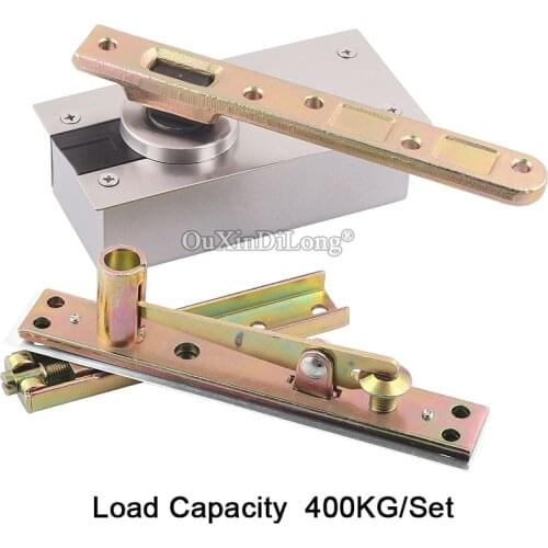 High Quality 1Set Heavy Duty Door Pivot Hinges 360 Degree Rotation Install Up and Down Load-bearing 400KG