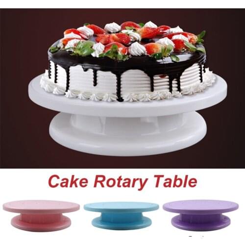 4 Colors Cake Turntable Cake Stand Round Anti-Skid Cake Rotary Table Cake DIY Decorating Baking Tools Kitchen Supplies