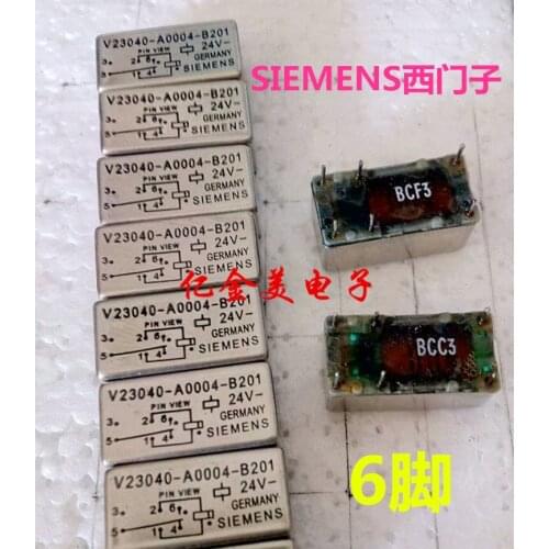 Relay V23040-A0004-B201 24V 6-pin iron housing