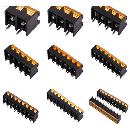 2pcs HB-9500 Lid Barrier Terminal 9.5MM Pitch 300 30A High Current Connectors Barrier Blocks 2/3/4/5/6/7/8/9/10Pin