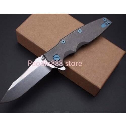 ZT 0392 Folding knife ZT0392 M390 Blade titanium alloy Handle Outdoor Hunting Fishing Survival Tactical Knives EDC multi Tools