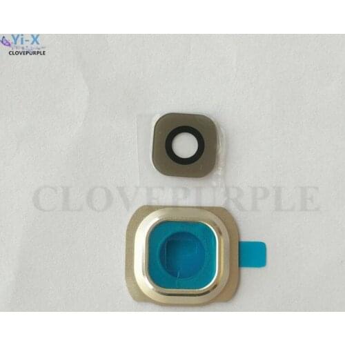 10PCS/Lot Rear Back Camera Glass Lens with Frame For Samsung Galaxy S6 G9200 G920 Camera Glass Lens Cover
