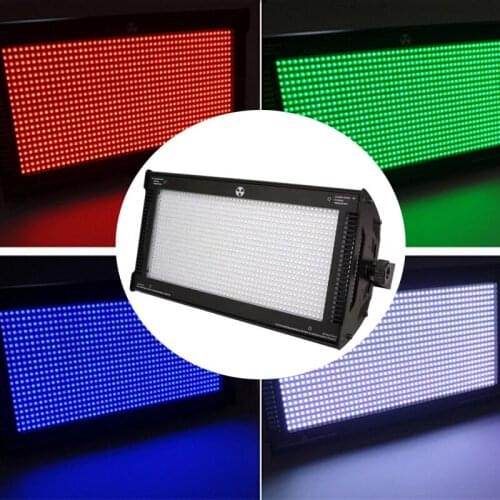 1000W RGB 3in1 LED Strobe Light DMX Super bright 800pcs LED5054 SMD Lamp Beads White Stroboscope Stage lighting DJ Disco lights
