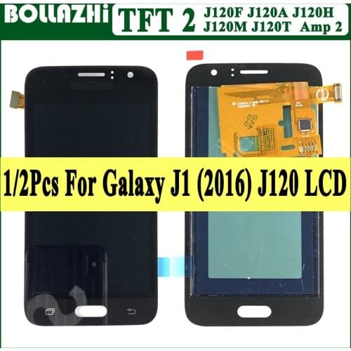 TFT 2 Screen J1 2016 LCD For samsung J120 J120F J120H J120M LCD Display Touch Screen Digitizer For samsung J1 2016 display