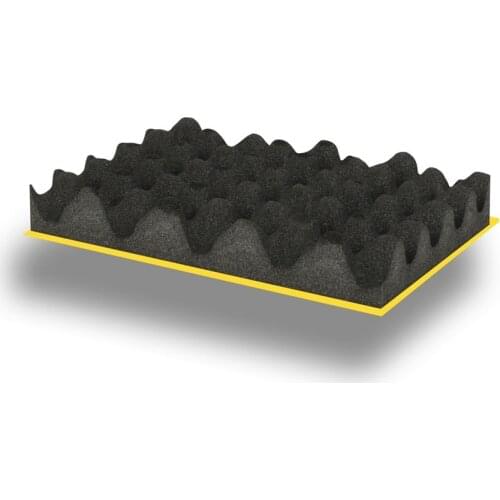 TURKISHFOAM 1006 Self Adhesive Egg Sponge 50 CM X 50 CM X 50 MM Soundproof Acoustic Products Studio, Office, Home Insulation