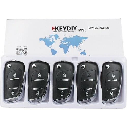 5PCS for Citroen Peugeot KD NB11-2 Remote 2 Button Universal Multi-functional for Keydiy KD900 URG200 KD200 KD-X2 with pin
