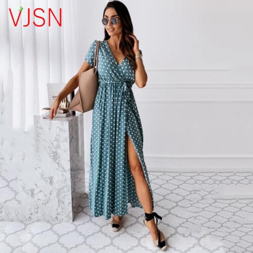 Летние платья в горошек VJSN China At AliExpress