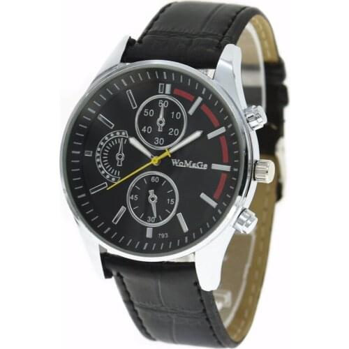 High New WoMaGe 793 Casual Wrist Watch For Women Men Sports Watches Quartz Leather Unisex Quartz Dress Wrist Watches
