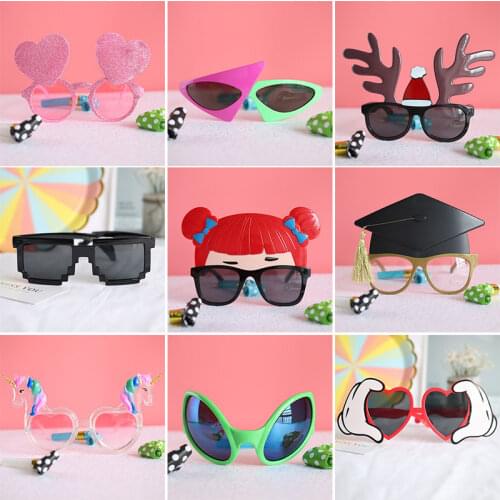 Funny Glasses Aliens Costume Glasses Rainbow Lenses Glasses For Birthday Kid Party Christmas Favor Accessories Photo Booth Props
