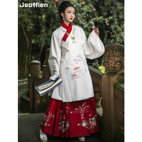 Women Chinese Traditional Hanfu Costume Lady Ming Dynasty Pricess Cloth Female Stage Cosplay Performance Ancient Folk Dance Wear