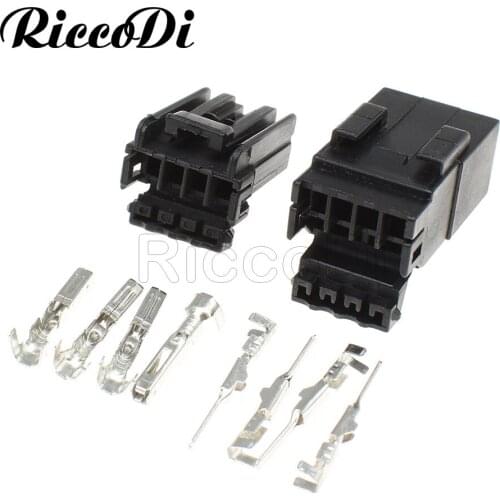 1-20Set 174929-1/174922-1 174929-1/174922-1 1.8mm Series Black AMP Car Electrical Wire Connectors for VW BMW Audi Toyota NISSAN