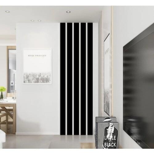10Pcs/Set Acrylic Mirror Surface Wall Stickers Striped Design Wall Stickers Living Room Modern Decoration