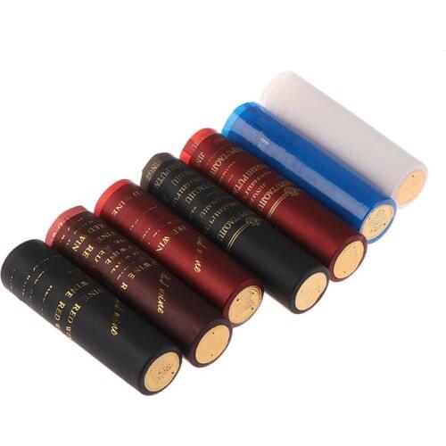 10pcs/set Wine Bottle Seal Bar Party Supplies Wine Bottle Cover PVC Heat Shrink Cap Barware Accessories