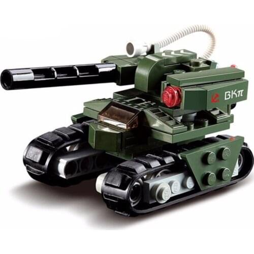 103pcs/set Building Blocks Hammer Tank Red Alert 3 Military Tank Leading Bricks Model Toys for Children Gift Tank Set