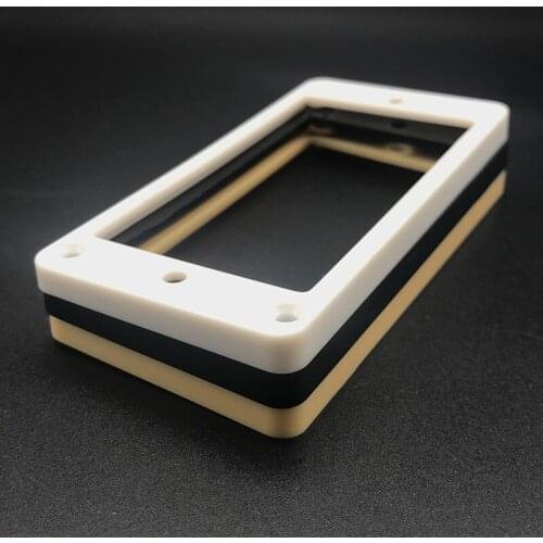 12pcs ABS Slanted Bottom Humbucker Pickup Mounting Ring Frames 5*7mm for LP Electric Guitar