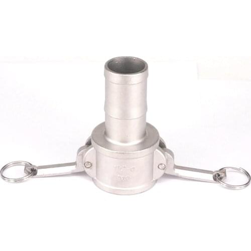 2-1/2" Hose Barbed 304 Stainless Steel Type C Socket Camlock Connector Cam and Groove Coupler