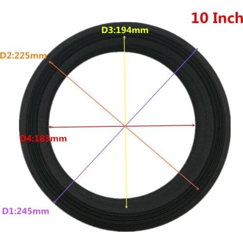 4pcs/lot 10 inch Speaker Surround Cloth Repair Woofer Cloth Surrounds For Speaker 245mm 225mm 194mm 183mm