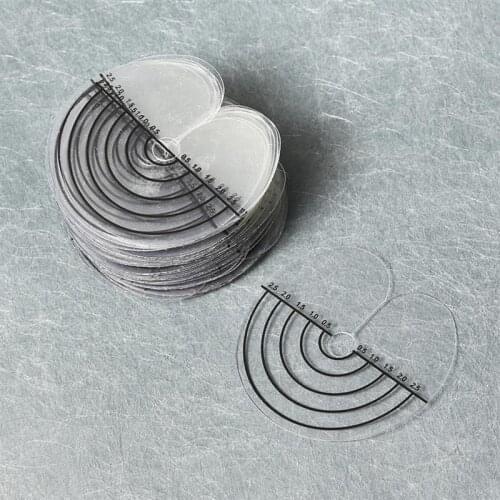 500pcs/lot Clear Heat Insulation Sheet Protector Shield Scale Mark Styling Tools For Round Tip Keratin Hair Extensions Tool Kit