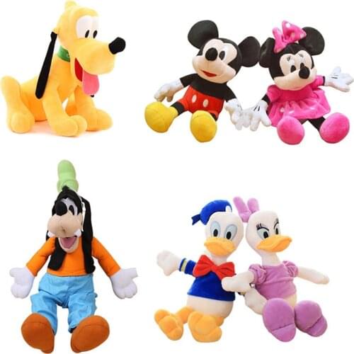 6pcs/Lot 30cm Dog Mouse Duck Plush Toys Best Cartoon Animals Gifts Dolls