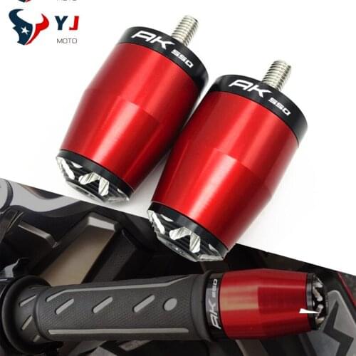 For KYMCO AK 550 AK550 2017-2020 2019 2018 Motorcycle Accessories Cnc Handlebar Grips Handle Bar Ends Plug Cap Gold Blue Black