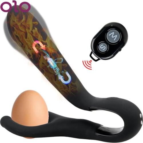 OLO Anal Plug Vibrator G-spot Stimulator Butt Plug Heating Prostate Massager Sex Toys for Man Women Anus Stimulation Vibrators