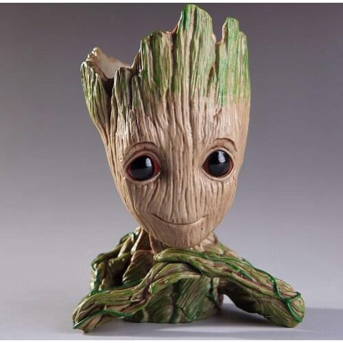 Anime PVC Action Figure3 Sign Groot Tree Flowerpot Action Figures Model Toys Collectible Model Toy Figurine
