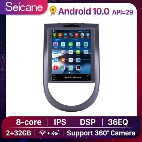 Seicane Car Radio For 2010-2013 Kia Soul 9.7 inch Android 10.0 API 29 Multimedia Player Bluetooth Wifi GPS Navigation DSP IPS 4G