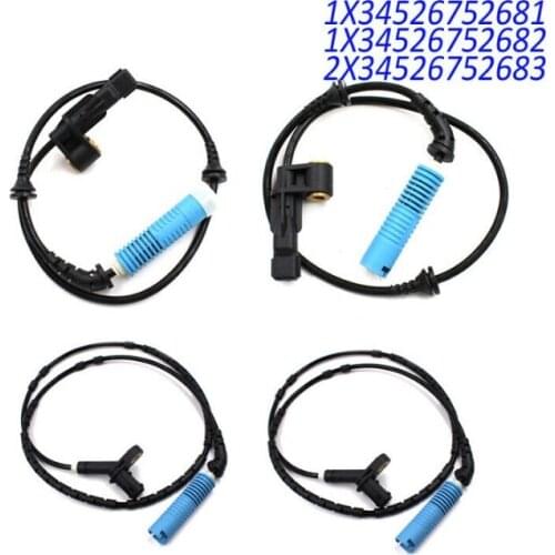 SMD 4PCS New ABS Wheel Speed Sensor 1PC 34526752681 1PC 34526752682 2PCS 34526752683 for BMW E46 316 i 318 320 325