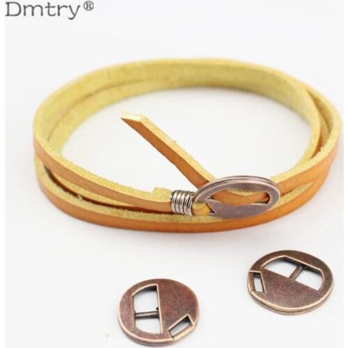 Dmtry Jewelry Findings & Components Cheap Wholesale Handmade DIY Material Zinc Alloy Clasp For 5mm Flat Leather Making C0003