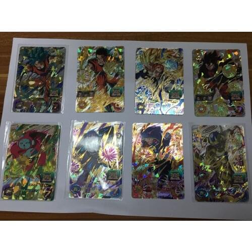BANDAI Dragon Ball Dragon Ball Hero Flash Card SH6 Arcade Battle CP Flash Card Full Set of 8 Hard Cards