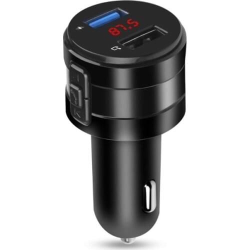 Handsfree Bluetooth 4.2 FM Transmitter Modulator Car Charger 3.1A Dual USB