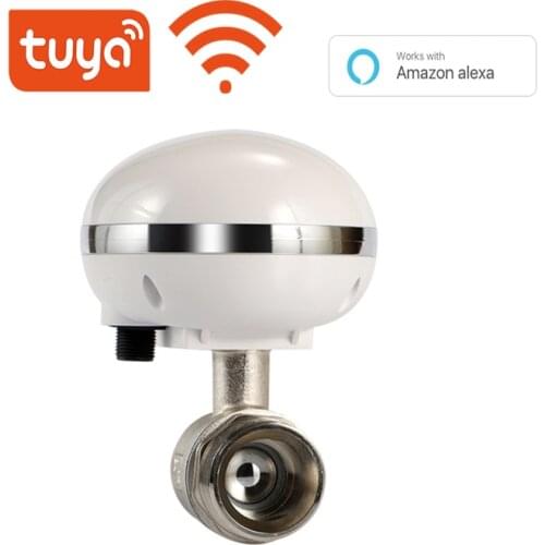 Smart Water Valve 1 inch Pipe Size Home Garden Watering Alexa Google Voice Control Tuya Smart Life 1/2 inch 3/4 inch WiFi Valve