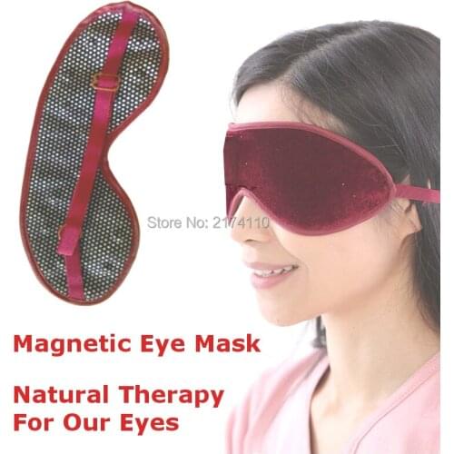 Sleepping Eye Mask Soft Flannel Magnetic Therapy Eye Care Eye Blindfold Cover Shade for Travel Rest Sleep