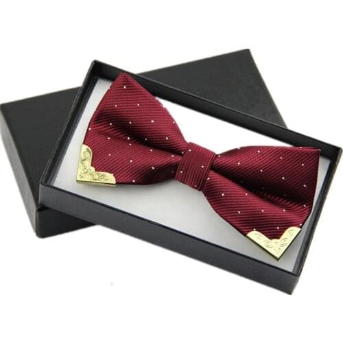 Men Bow Tie Fake Collar Women Silk Tie Butterfly Bowtie Wedding Black Red Bow Ties Christmas Gifts for Men School Accessories