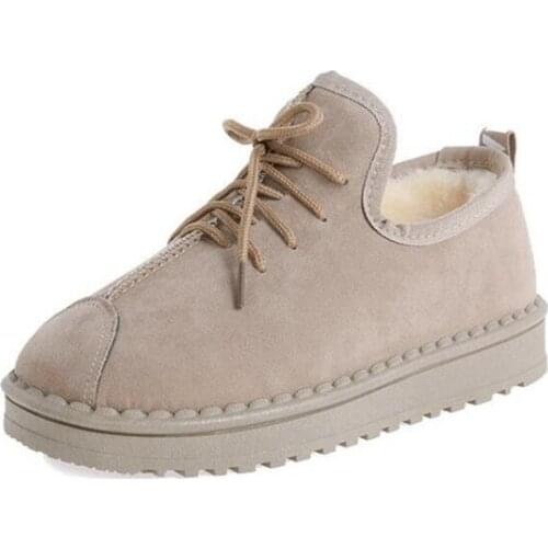 New girls snow boots, fashion suede, lightweight, comfortable, breathable, anti-ski boots, casual walking boots, children