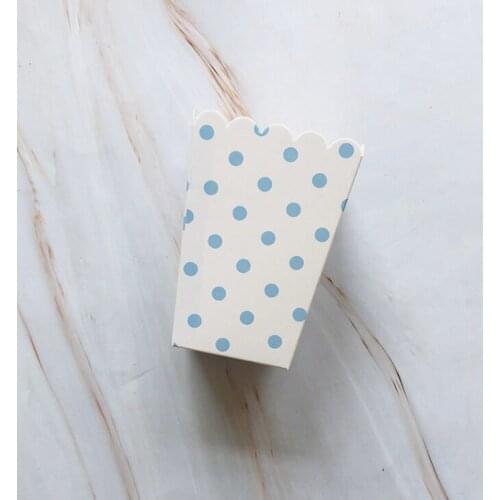 The Factory Wholesale High Quality Color Dot Popcorn Box 8 / Bag Food Grade Paper Custom Decoration New 2021