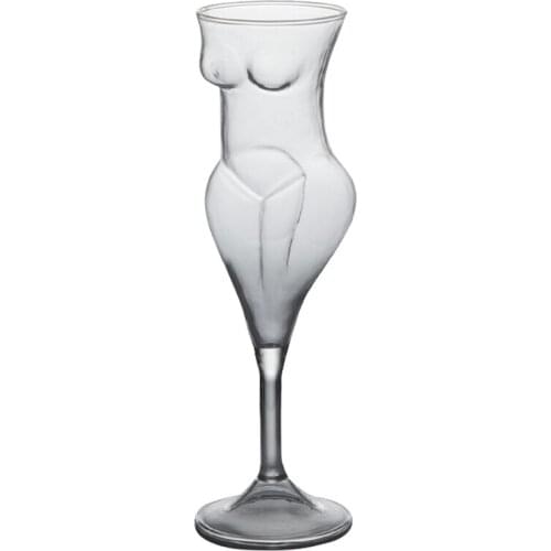 Bar Sexy Cocktail Champagne Whiskey Beer Glass Cup Wine Bottle Novelty Nude Shaped Handmade Bar Goblet Stemware Personalized