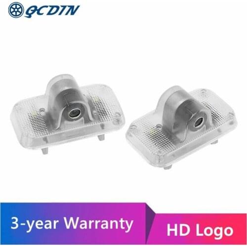 QCDIN For NISSAN Car Decoration Shadow Projector Light LED Door Welcome HD Logo Light for Teana SYLPHY Altima MAXIMA GT-R