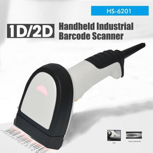 Industry RS232 Portable Handheld USB Bar Code Reader 1d 2d barcode scanner HS-6201