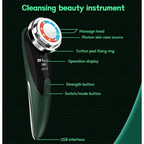 Radio Mesotherapy Tender Skin Face Massage Cleaning Electroporation Lifting Beauty Remover Wrinkle Anti Aging Radio Frequency