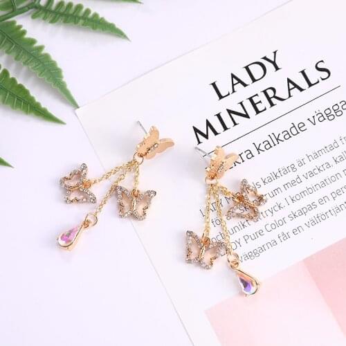 Makersland Elegant Earrings For Women Unique Butterfly Earrings Trendy Little Bird Drop Earrings Sweet Cute Jewlry Insect Style