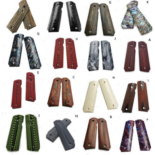 Tactics Pistol 1911 Grips High Polished Wood Grips Custom Grips CNC Material 1911 Accessories