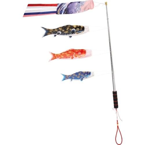 Japanese Carp Windsock Streamer Fish Flag Kite Fish Colorful Wind Sock Flag