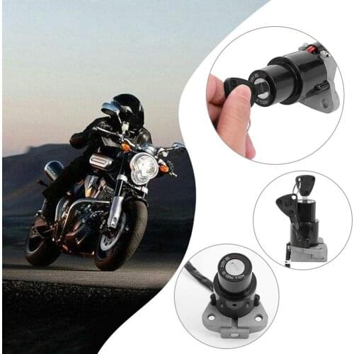Motorcycle Ignition Switch Lock Assembly With 2 Keys For Yamaha Dt 125R Tzr250 Xt350 Xt600 Motorcycle Accessories Parts