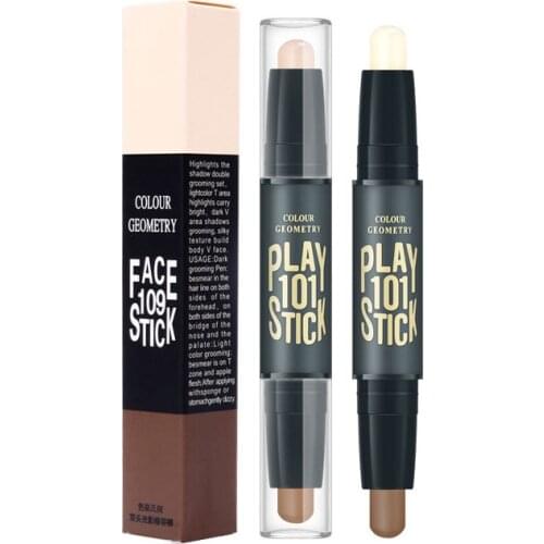 Women Highlighter Face Concealer Contouring Bronzers Highlighters Pen Cosmetic 3D Makeup Corrector Contour Stick Cream Pro