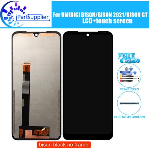 6.3 inch UMIDIGI BISON LCD Display+Touch Screen 100% Original Tested LCD Digitizer Glass Panel Replacement For UMIDIGI BISON
