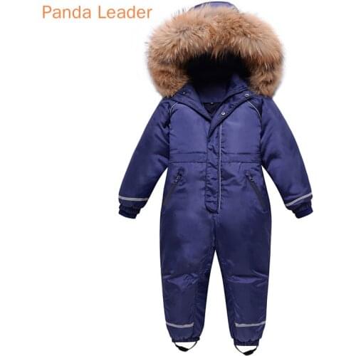 Winter children clothes Kids Snowsuit Girls Rompers Jacket Boy Hooded Jumpsuit Warm Thick Coat Outfit Kid Ski Outerwear Clothing